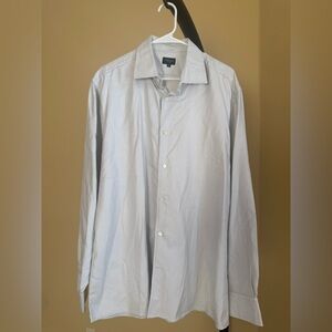 White Cotton Dress Shirt Classic Formal